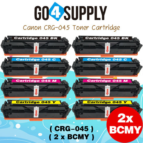 Compatible CANON CRG-045 CRG045 (BCMY) Set Toner Cartridge Used for Canon Color imageCLASS MF634Cdw/LBP612Cdw/MF632Cdw; i-SENSYS MF631Cn/633Cdw/635Cx/LBP611Cn/613Cdw