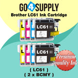 Compatible Set Combo Brother 61xl LC61 LC61XL Ink Cartridge Used for MFC-250C/255CW/257CW/290C/295CN/490CW/495CW/615W/790CW/795CW/990CW/5490CN/5490CW/5890CN/5895CW/6490CW/6890CDW,MFC-J220/J265w/J270w/J410/J410w/J415W/J615W/J630W Printer