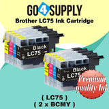 Compatible Set Combo Brother 75xl LC75 LC75XL Ink Cartridge Used for MFC-J432W/J430W/J6910DW/J6710DW/J5910DW/J6510DW/J435W/J835DW/J280W/J425W; DCP-J525N/J540N/J740N/J925N/J525W/J725DW/J925DW/J940N-B/J940N-W Printer