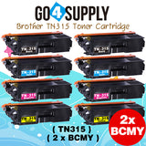 Compatible Combo Set Brother TN-315 TN315 (BCMY) Toner Cartridge Used for Brother HL-4140CN HL-4150CDN HL-4570CDWT HL-4570CDW MFC-9460CDN MFC-9560CDW DCP-9055CDN DCP-9270CDN Printers