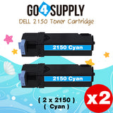 Compatible Dell 2150 Cyan 331-0716 Toner Cartridge Replacement for 2150cn 2150cdn 2155cn 2155cdn 2155 Printer
