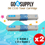 Compatible Oki Type C17 C330 (Cyan) Toner Cartridge to use for C330DN C530DN MC361 MC362W MC561 MC562W MFP MC352DN Printers