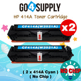 Compatible HP Cyan W2021A CF414A (NO CHIP) Toner Cartridge Used for Color LaserJet Pro M454dn/M454dw; MFP M479dw/M479fdn/M479fdw/M454nw; Enterprise M455dn/ MFP M480f/ MFP M480f; Color LaserJet Managed E45028