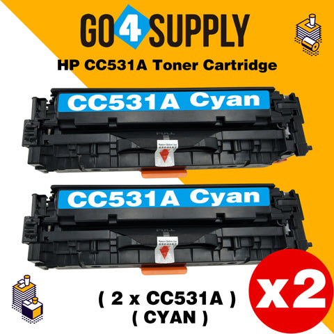 Compatible Cyan HP 531 CC531A 531A Toner Cartridge Used for HP Color laserJet CP2020/ 2024/ 2025/ 2026/ 2027/ 2024n/ 2024dn/ 2025n/ 2025dn/ 2025x/ 2026n/ 2026dn/ 2027n/ 2027dn; CM2320 MFP Series Printer