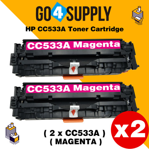 Compatible Magenta HP 533 CC533A 533A Toner Cartridge Used for HP Color laserJet CP2020/ 2024/ 2025/ 2026/ 2027/ 2024n/ 2024dn/ 2025n/ 2025dn/ 2025x/ 2026n/ 2026dn/ 2027n/ 2027dn; CM2320 MFP Series Printer