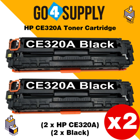 Compatible HP Black CE320A Toner Cartridge Used for HP LaserJet CP1521/1522/1523/1525n; Pro CP1525/1526/1527/1528nw; Pro CM1411/1412/1413/1415fn; Pro CM1415/1416/1417/1418fnw Printer