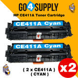 Compatible Cyan HP 411 CE411A 411A Toner Cartridge Used for HP Laserjet Enterprise 300 color M351/ MFP M375nw; 400 color M451nw/M451dn/M451dw/ MFP M475dn/M475dw Printer