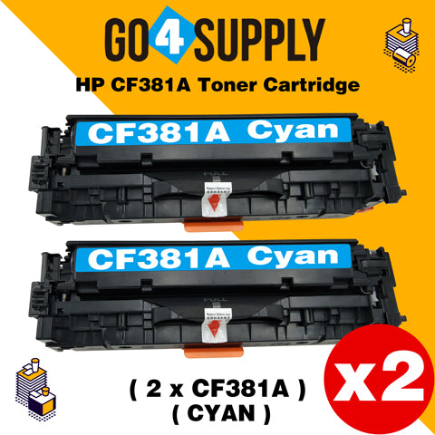 Compatible Cyan HP 381 CF381A 381A Toner Cartridge Used for HP Color laserJet Pro M476dn MFP/M476dw MFP/M476dnw MFP Printer
