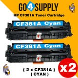 Compatible Cyan HP 381 CF381A 381A Toner Cartridge Used for HP Color laserJet Pro M476dn MFP/M476dw MFP/M476dnw MFP Printer