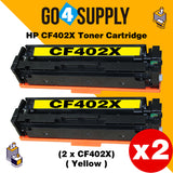 Compatible Yellow HP 201X CF402X Toner Cartridge Used for HP Color LaserJet Pro M252dn/252n; Color LaserJet Pro MFP M277dw/277n; Color LaserJet Pro MFP M274n Printers