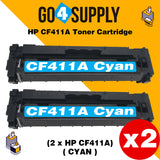 Compatible Cyan HP 411A CF411A Toner Cartridge Used for Color LaserJet Pro M452dw/452dn/452nw, Color LaserJet Pro MFPM477fnw/M477fdn/M477fdw, Color LaserJet Pro MFP M377dw Printers
