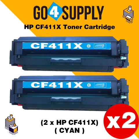 Compatible Cyan HP 411X CF411X Toner Cartridge Used for Color LaserJet Pro M452dw/452dn/452nw, Color LaserJet Pro MFPM477fnw/M477fdn/M477fdw, Color LaserJet Pro MFP M377dw Printers