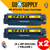 Compatible Yellow HP 412X CF412X Toner Cartridge Used for Color LaserJet Pro M452dw/452dn/452nw, Color LaserJet Pro MFPM477fnw/M477fdn/M477fdw, Color LaserJet Pro MFP M377dw Printers