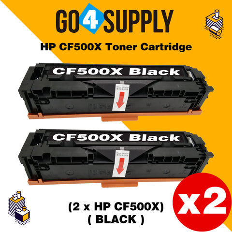 Compatible Black HP 500x CF500x 202x Toner Cartridge Used for HP Color LaserJet Pro M254/M254dw/254nw; MFP M281cdw/281fdn/281fdw/280/280nw Printer