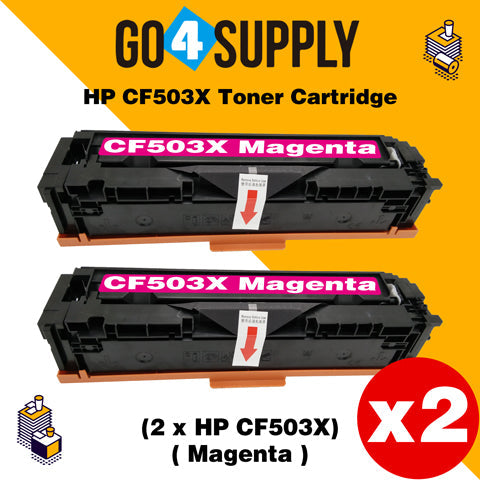 Compatible Magenta HP 503x CF500x 202x Toner Cartridge Used for HP Color LaserJet Pro M254/M254dw/254nw; MFP M281cdw/281fdn/281fdw/280/280nw Printer