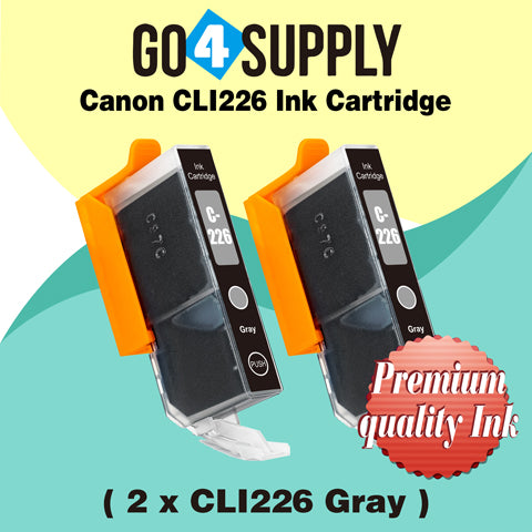 Compatible Included Grey Combo Canon 225/226 PGI225xl CLI226xl PGI-225xl CLI-226xl Ink Cartridge Used for Canon PIXMA MG7720, PIXMA TS8020/9020 Printers