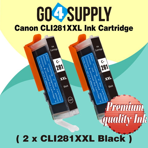 Compatible Small Black Canon CLI281 CLI281XXL CLI-281XXL Ink Cartridge CLI281XL CLI-281XL Used for PIXMA TS702/TR7520/TR8520/TR8620/TS6120/TS6220/TS6320/TS8120/TS8220/TS8320/TS9120/TS9520/TS9521C Printers