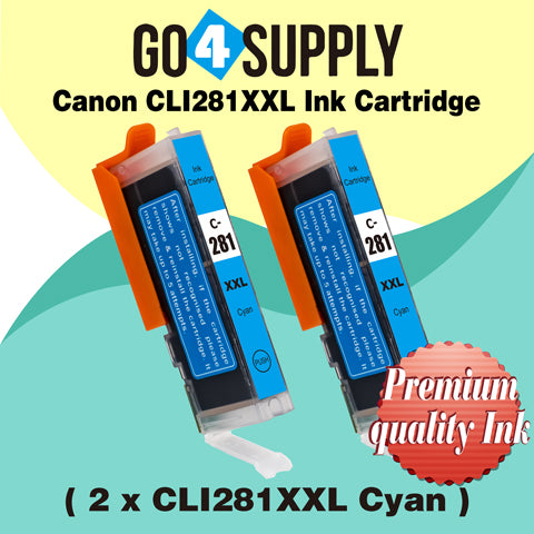 Compatible Cyan Canon CLI281 CLI281XXL CLI-281XXL Ink Cartridge CLI281XL CLI-281XL Used for PIXMA TS702/TR7520/TR8520/TR8620/TS6120/TS6220/TS6320/TS8120/TS8220/TS8320/TS9120/TS9520/TS9521C Printers