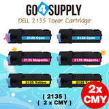 Compatible Dell 2135 set combo 330-1389 Black 330-1390 Cyan 330-1391 Yellow 330-1392 Magenta Toner Cartridge Replacement for 2135CN 2130CN Laser Printer