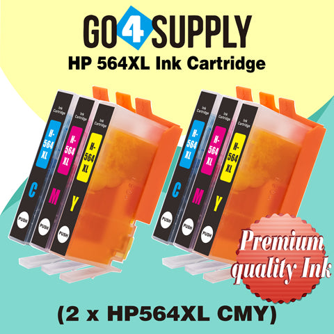 Compatible 3-Color Combo HP 564xl Ink Cartridge Used for Photosmart Plus B209a/ B210a/B210b/B210c/B210d/B210e/Officejet 4610/4620 Printer