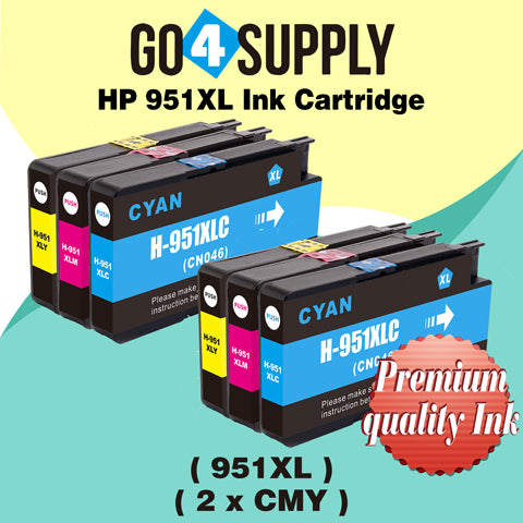 Compatible 3-Color Combo HP 950xl 951xl Ink Cartridge Used for HP Officejet Pro 251dw/276dw/8100/8600/8610/8620/8630/8640/8650/8660/8615/8616/8625 Printer