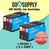 Compatible 3x Color Combo HP 952xl Ink Cartridge Used for HP OfficeJet Pro 7720/7740/8210/8216/8702/8710/8715/8720/8725/8730/8740 All-in-One Printer