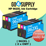 Compatible Combo Set HP 962XL (BCMY) Ink Cartridge Used for OfficeJet Pro 9010/9012/9013/9014/9015/9016/9018/9019/9020/9022/9023/9025/9026/9027/9028/9029