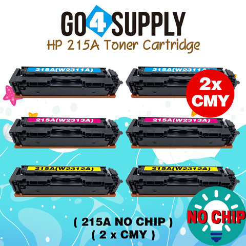 Compatible HP CF215A Set Combo (BCMY, NO CHIP) W2310A, W2311A, W2312A, W2313A Toner Cartridge Used for HP Color LaserJet Pro MFP M183fw/182n/M182nw; Pro M155a/155nw