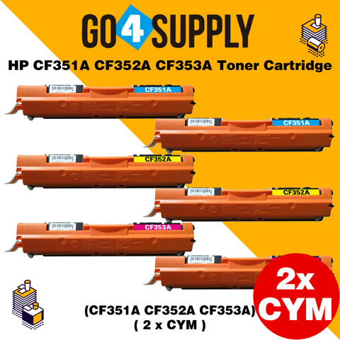 Compatible Color Set HP CF351A CF352A CF353A Toner Cartridge Used for HP Laserjet Pro M176/m176fn/M177/177FW Printer