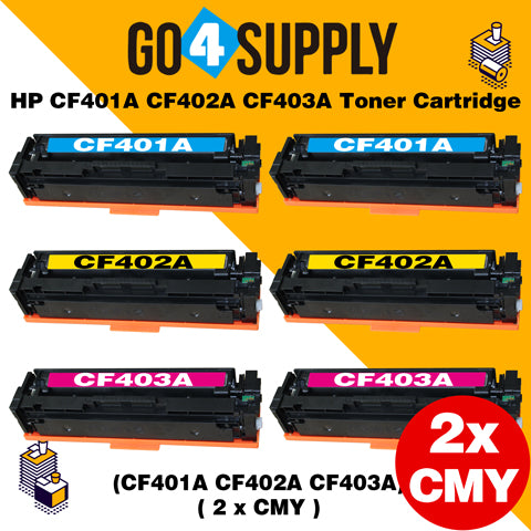 Compatible 3-Color Combo HP 201A CF401A CF402A CF403A Toner Cartridge Used for HP Color LaserJet Pro M252dn/252n; Color LaserJet Pro MFP M277dw/277n; Color LaserJet Pro MFP M274n Printers