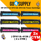 Compatible 3-Color Combo HP 410A CF410A CF411A CF412A CF413A Toner Cartridge Used for Color LaserJet Pro M452dw/452dn/452nw, Color LaserJet Pro MFPM477fnw/M477fdn/M477fdw, Color LaserJet Pro MFP M377dw Printers