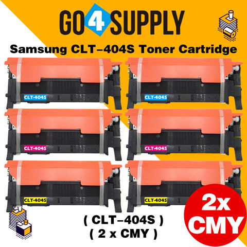 Compatible 3-Color Combo Samsang 404 CLT404S CLT-404S Toner Cartridge Used for Samsung SL-C430W/C430/C432W; SL-C432/C433W/C433; SL-480FW/C480/C480FN; SL-C480FW/C480W/482; SL-C482FW/C482W; SL-483/C483W/C483FW