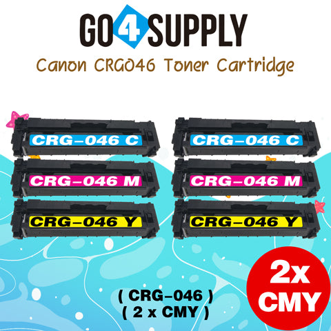 Compatible (Standard-Yield) CANON CRG046 (BCMY) Set Toner Cartridge CRG-046 Used for Color imageCLASS LBP654Cdw/MF735Cdw/MF731Cdw/MF733Cdw; Color i-SENSYS LBP654Cx/653Cdw/MF732Cdw/734Cdw/735Cx; Satera MF731Cdw/LBP654C/LBP652C/LBP651C/MF735Cdw/MF733Cdw