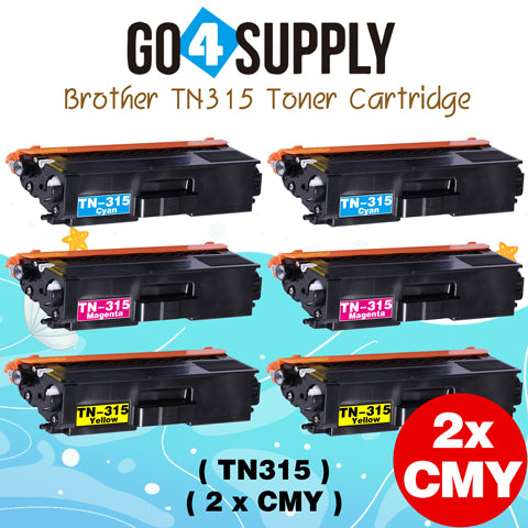 Compatible Combo Set Brother TN-315 TN315 (BCMY) Toner Cartridge Used for Brother HL-4140CN HL-4150CDN HL-4570CDWT HL-4570CDW MFC-9460CDN MFC-9560CDW DCP-9055CDN DCP-9270CDN Printers