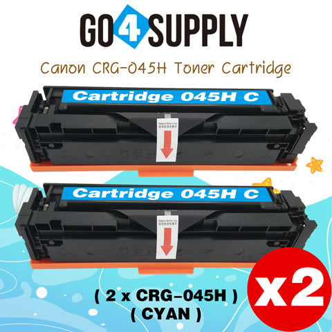 Compatible (High-Yield Page) CANON Cyan CRG-045H CRG045H Toner Cartridge Used for Canon Color imageCLASS MF634Cdw/LBP612Cdw/MF632Cdw; i-SENSYS MF631Cn/633Cdw/635Cx/LBP611Cn/613Cdw