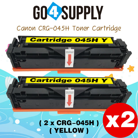 Compatible (High-Yield Page) CANON Yellow CRG-045H CRG045H Toner Cartridge Used for Canon Color imageCLASS MF634Cdw/LBP612Cdw/MF632Cdw; i-SENSYS MF631Cn/633Cdw/635Cx/LBP611Cn/613Cdw