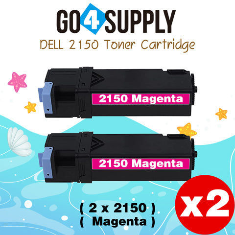 Compatible Dell 2150 Magenta 331-0717 Toner Cartridge Replacement for 2150cn 2150cdn 2155cn 2155cdn 2155 Printer