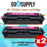 Compatible HP Magenta (WITH CHIP) CF206A W2113A 206A Toner Cartridge Replacement for HP Color LaserJet Pro MFP M283fdw/M283fdn; M255dw/M255nw