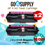 Compatible HP Magenta W2023X CF414X (NO CHIP) Toner Cartridge Used for Color LaserJet Pro M454dn/M454dw; MFP M479dw/M479fdn/M479fdw/M454nw; Enterprise M455dn/ MFP M480f/ MFP M480f; Color LaserJet Managed E45028