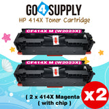 Compatible HP Magenta W2023X CF414X (WITH CHIP) Toner Cartridge Used for Color LaserJet Pro M454dn/M454dw; MFP M479dw/M479fdn/M479fdw/M454nw; Enterprise M455dn/ MFP M480f/ MFP M480f; Color LaserJet Managed E45028