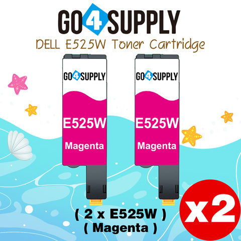 Compatible Dell 593-BBJV E525W E525 525w Magenta to use for E525w Wireless Color Printers