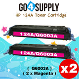 Compatible HP 124A Q6003A Q6000A Magenta Toner Cartridge to use for Color Laser Jet 1600 2600n 2605dn 2605dtn CM1015mfp CM1017mfp Printers