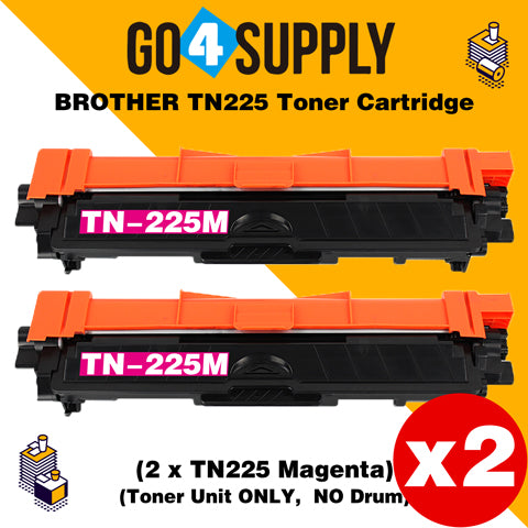 Compatible Magenta Brother TN225 TN-225 Toner Unit Used for Brother HL-3140CW/ HL-3142CW/ HL-3150CDW/ HL-3152CDW/ HL-3170CDW/ HL-3172CDW/ MFC-9130CW/ MFC-9140CDN/ MFC-9330CDW/ MFC-9340CDW; DCP-9020CDW Printer