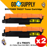 Compatible (Toner Only) Yellow Brother 227 TN227 TN-227 Toner Unit Used for Brother HL-L3210CW/L3230CDW/L3710CDW/L3270CDW/L3290CDW; DCP-L3510CDW/L3550CDW/L3551CDW; MFC-L3710CW/3730CDW/L3750CDW/L3770CDW/L3745CDW Printer