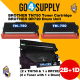 Compatible Kits Combo Brother TN750 TN-750 Toner Unit with DR720 DR-720 Drum Unit Used for HL5440D/5445D/5450DN/5470DW/5470DWT/6180DW/6180DWT/MFC8710DN/MFC8910DW/MFC8950DWTD/CP8155DN/DCP8150DN/DCP8110DN Printer