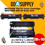 Compatible kits Combo Brother TN770 TN-770 Toner Unit with DR730 DR-730 Drum Unit Used for Brother HL-L2370DW, HL-L2370DW XL, MFC-L2750DW, MFC-L2750DW XL Printer