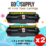 Compatible HP Yellow W2022X CF414X (WITH CHIP) Toner Cartridge Used for Color LaserJet Pro M454dn/M454dw; MFP M479dw/M479fdn/M479fdw/M454nw; Enterprise M455dn/ MFP M480f/ MFP M480f; Color LaserJet Managed E45028