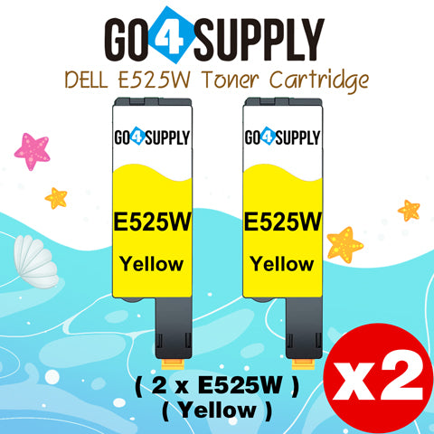 Compatible Dell 593-BBJW E525W E525 525w Yellow to use for E525w Wireless Color Printers