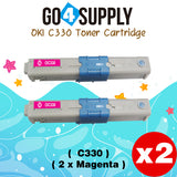 Compatible Oki Type C17 C330 (Magenta) Toner Cartridge to use for C330DN C530DN MC361 MC362W MC561 MC562W MFP MC352DN Printers