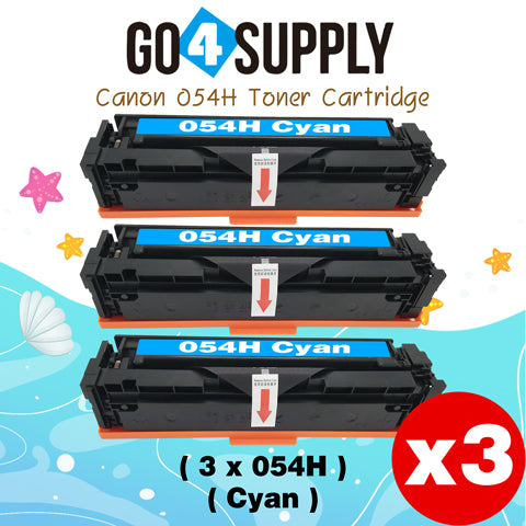Compatible CANON Cyan CRG054H Toner Cartridge CRG-054H Used for i-SENSYS LBP621Cw/LBP623Cw/MF641Cw/MF643Cdw/MF645Cx; Color imageCLASS MF642Cdw/MF641Cw/MF644Cdw/LBP622Cdw